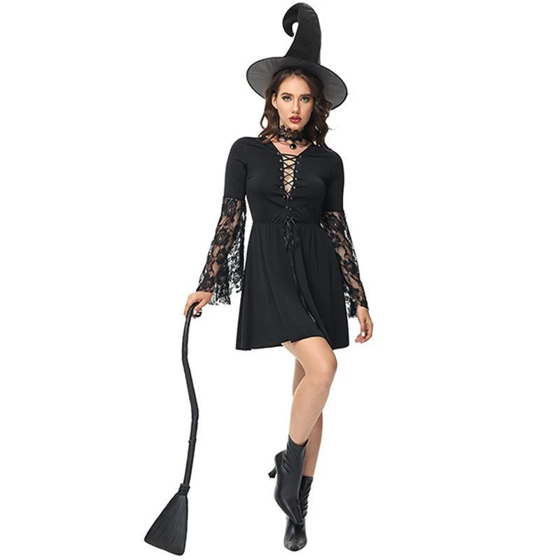 Title 6, Halloween Czarownica Mag Cosplay Kostium na Bal...