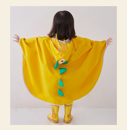 Title 15, Kids Dinosaur Cartoon Raincoat Cape Style, Wate...