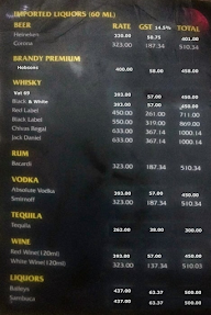 Submarine Bar menu 2