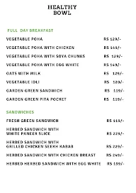 Healthy Bowl menu 4