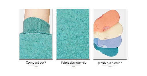 Title 9, Solid Color Cute Bath Towel with Bath Gloves fo...