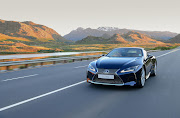 Behind that Lexus spindle grille lurks a 5.0-litre V8 engine making 351kW and 450Nm.