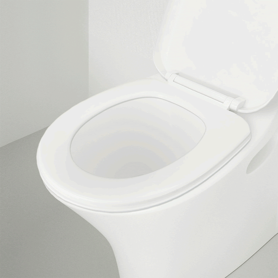 Winter toilet voetstuk ring toiletbril kussen zelfklevend spoorloos voor warmte en comfort in de winter.