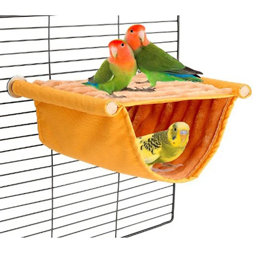 Winter Warm Bird Nest House Shed Hut Hanging Hammock Finch Cage Plush Fluffy Birds Hut Hideaway for Parrot Bird Cage Acc