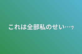 これは全部私のせい…ｯ