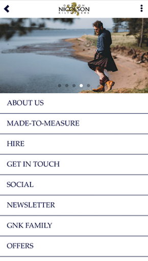Screenshot Gordon Nicolson Kiltmakers