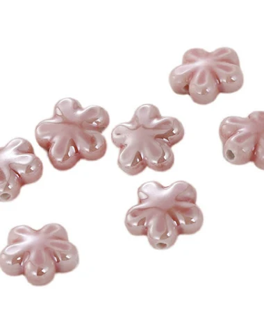 Collier Fleur Crème Petit Modèle, a - 1
