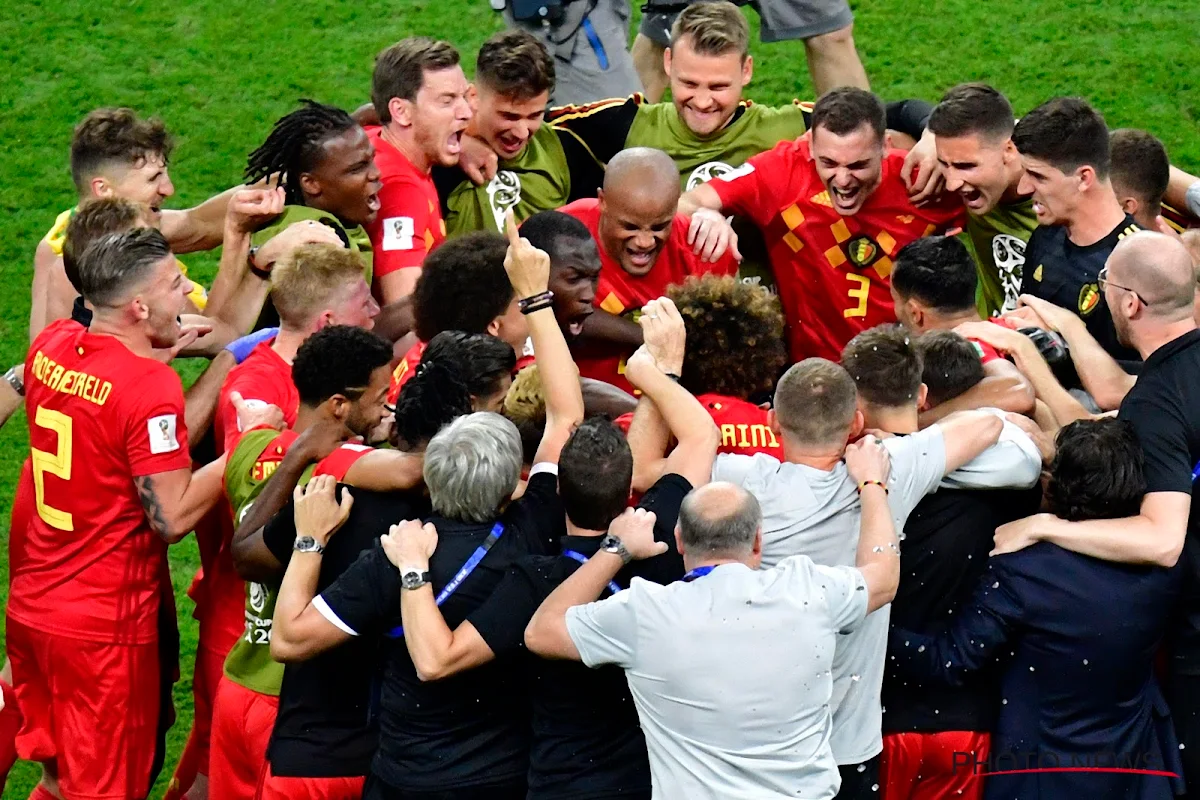 Sans surprise, la Belgique reste numéro 1 mondiale, le classement FIFA n'ayant pas changé