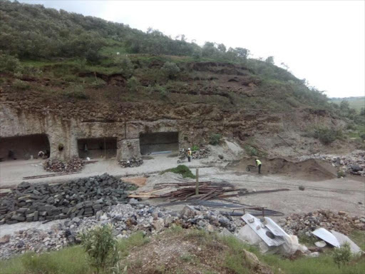 Construction that is going on at Hells Gate. COURTESY