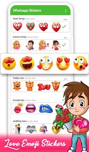 WAStickerApps: Emoji Love Stickers for whatsapp Screenshot