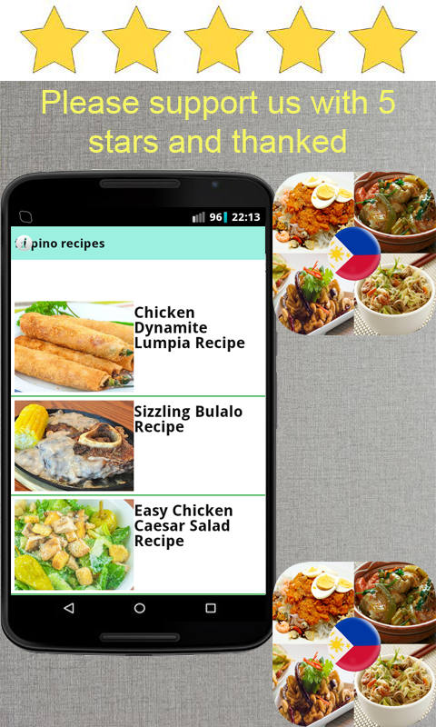    filipino recipes- screenshot  