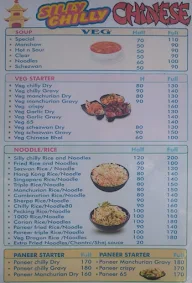 Silly Chilly menu 3