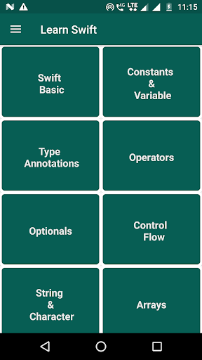 Screenshot Learn Swift Programming - iOS