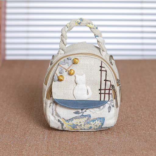 Title 1, Handmade lightweight all-matching Cat Canvas Ba...