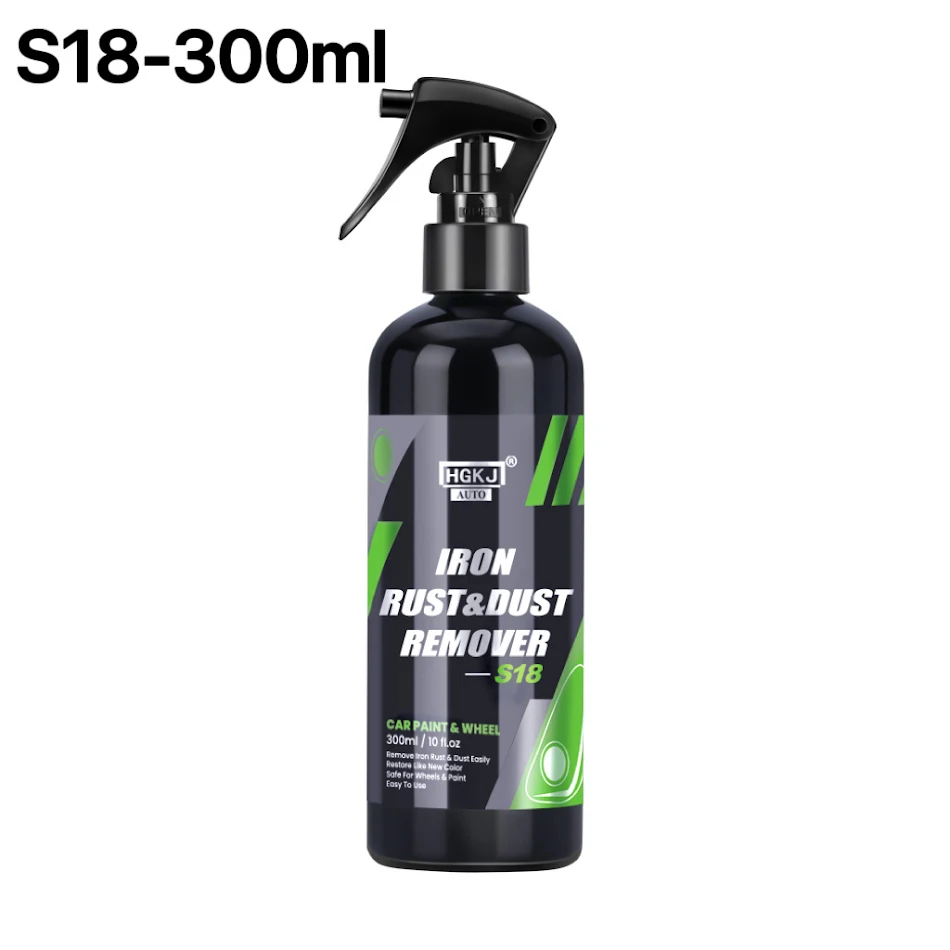 HGKJ-AUTO-S18 Spray Removedor de Ferrugem para Carros. Remove poeira de ferro, limpa profundamente a carroceria e restaura o brilho original do seu veículo.