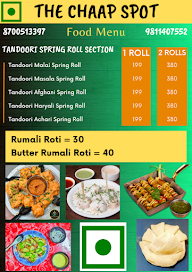 The Chaap Spot menu 3