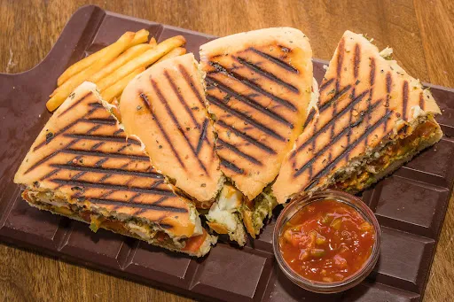 2 Cheese Panini With Death By Chocolate Pan Cake
