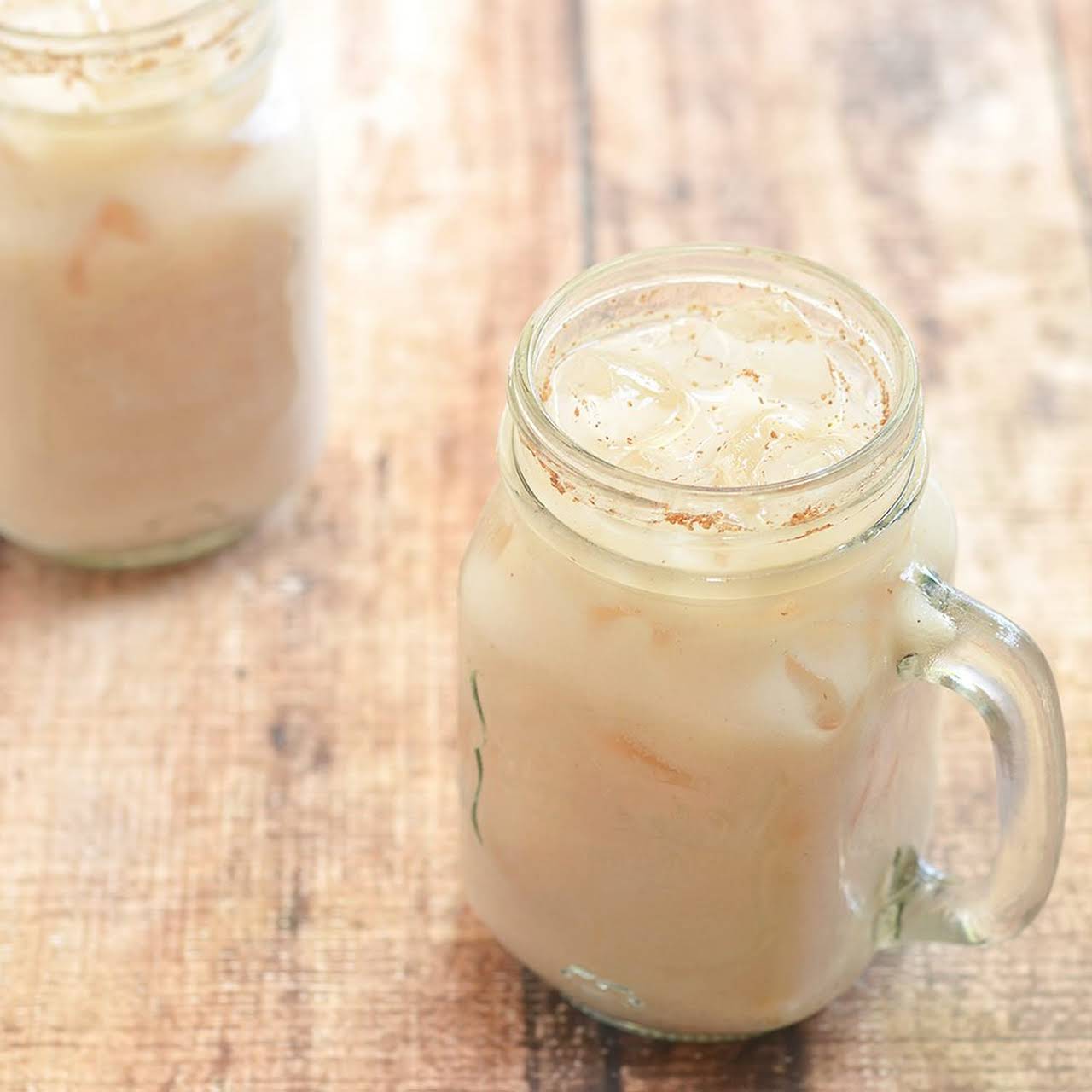 Vanilla Bean Horchata Iced Coffee - Nutmeg Nanny