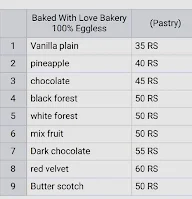 Baked With Love Bakery menu 1