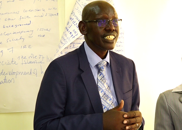 Basic Education Principal Secretary Belio Kipsang at the Kenya School of Government in Embu