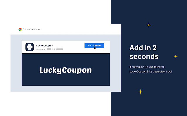 LuckyCoupon - Discover hidden coupons