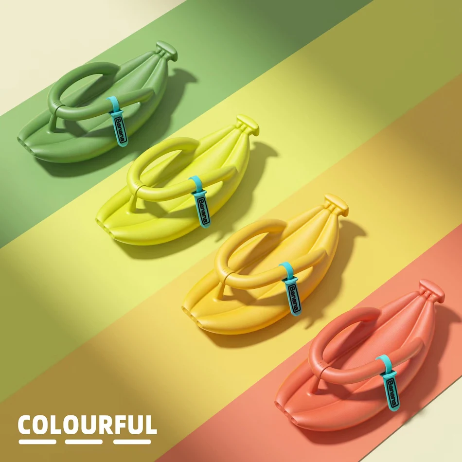 Schattige Bananenschoenen Zachte Slippers Zomerschoenen voor het Strand Comfortabele en Leuke Teenslippers voor Zomerse Dagen