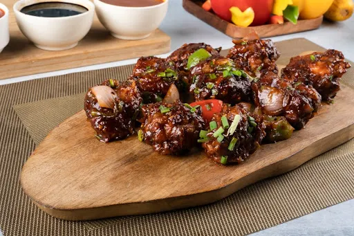 Chilli Chicken Dry ( Bone) ( 8 Pcs)