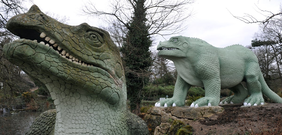 Os estranhos dinossauros do Crystal Palace Park