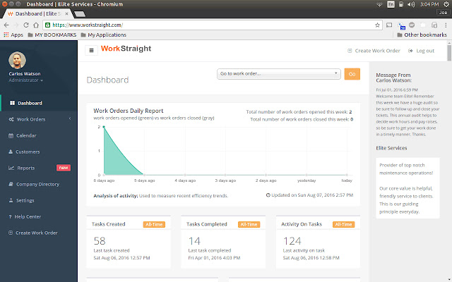 WorkStraight - Work Order Management chrome extension