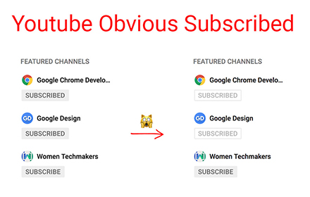 Youtube Obvious Subscribed Preview image 0