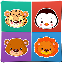 Animals memory game for kids 2 mobile app icon