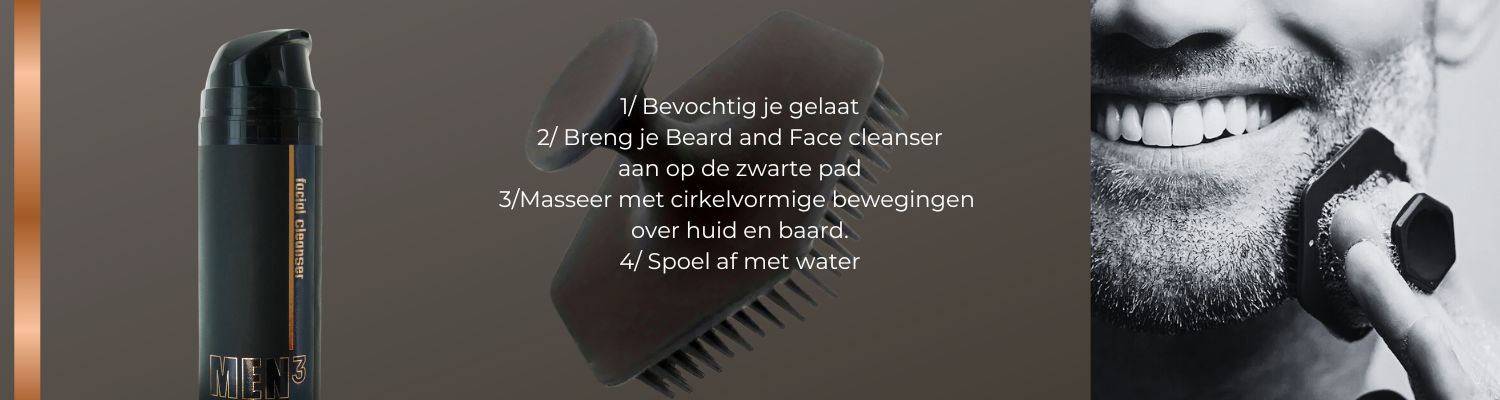 Reinigingspad voor baard