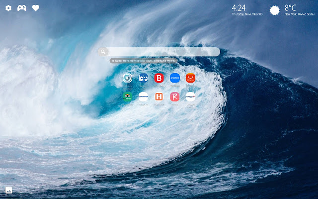 Waves Wallpaper HD New Tab Themes