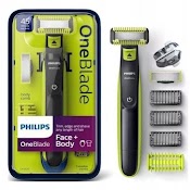Máy Cạo Râu Philips Face Và Body Oneblade Philips Tặng Kèm Lưỡi Thay Thế. Made In Germany