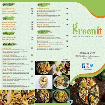 Greenit - Healthy & Vegan menu 