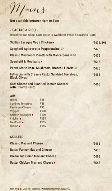 1 BHK - Brew House Kitchen menu 