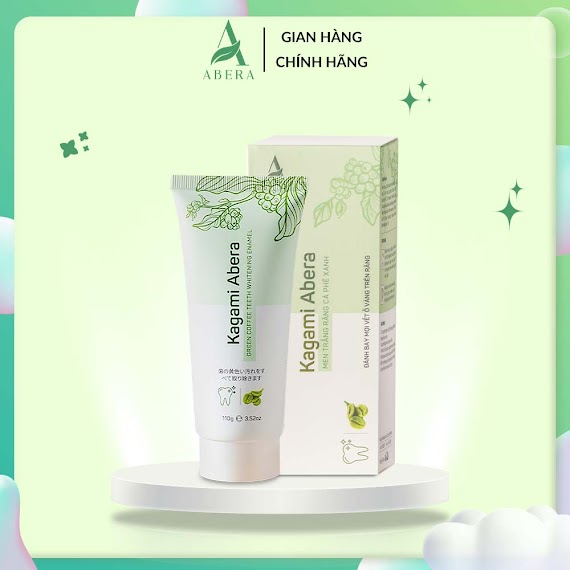 [Abera] Men Trắng Răng Kagami Abera 110G Đánh Bay Vết Ố Vàng Trên Răng Và Giúp Răng Trắng Sáng