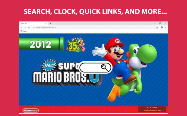 Super Mario Bros Wallpapers and New Tab