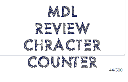 MyDramaList Review Character Counter small promo image