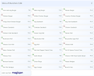 Munchers Cafe menu 2