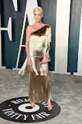 Charlize Theron at the 2020 Vanity Fair Oscar party.