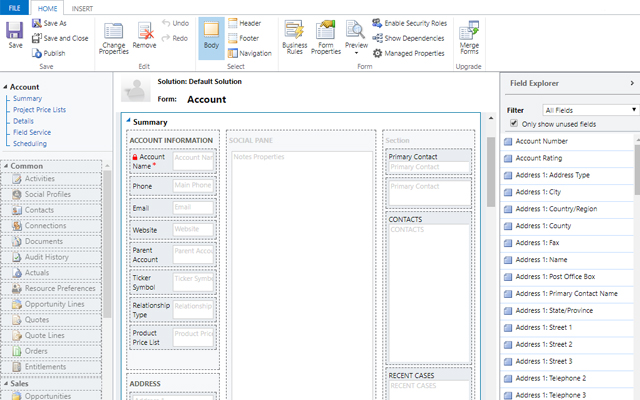 Dynamics CRM 365 Edit Displayed Form Preview image 4