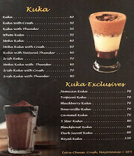 Cafe Creme menu 1