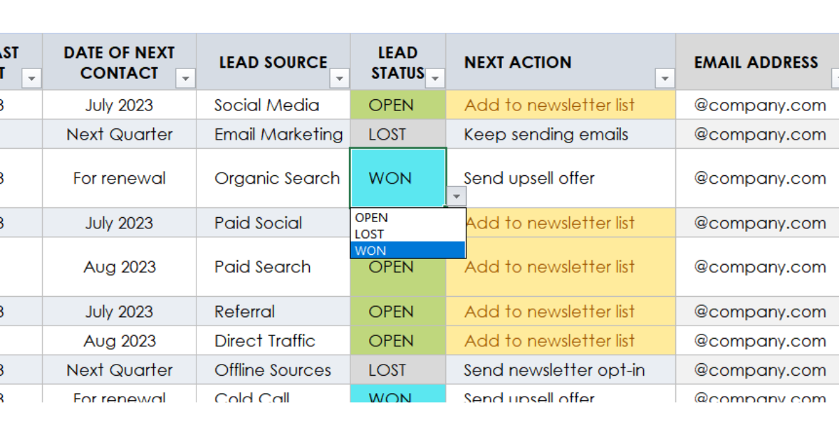 Client Financial management Spreadsheets | Image shows example of   data validation