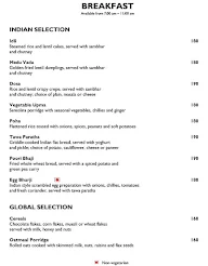 Citrus Cafe - Lemon Tree Hotel menu 1