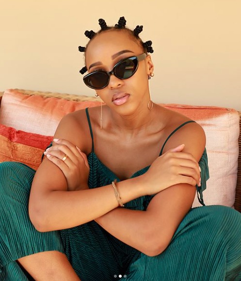 Sbahle Mpisane has got a new look for March.