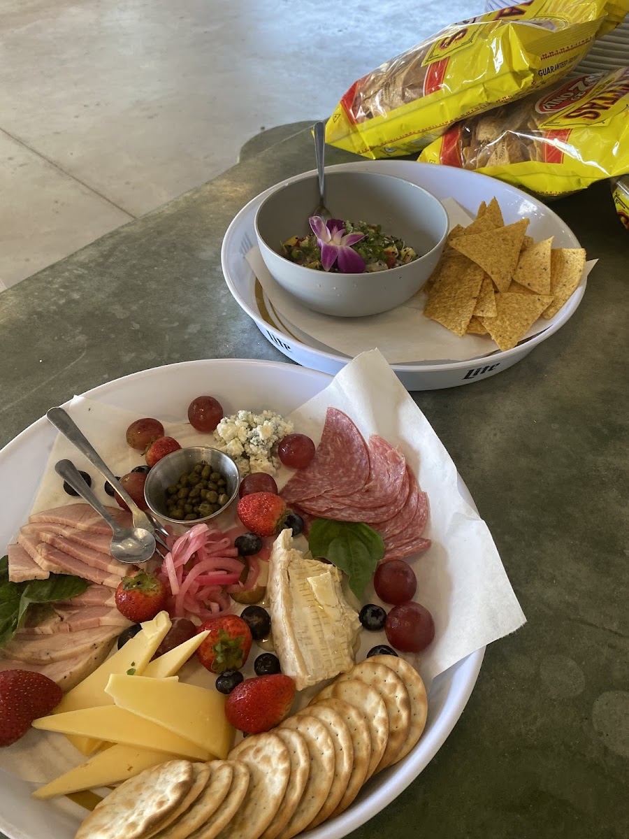 Charcuterie and Poke (both available gluten free!)