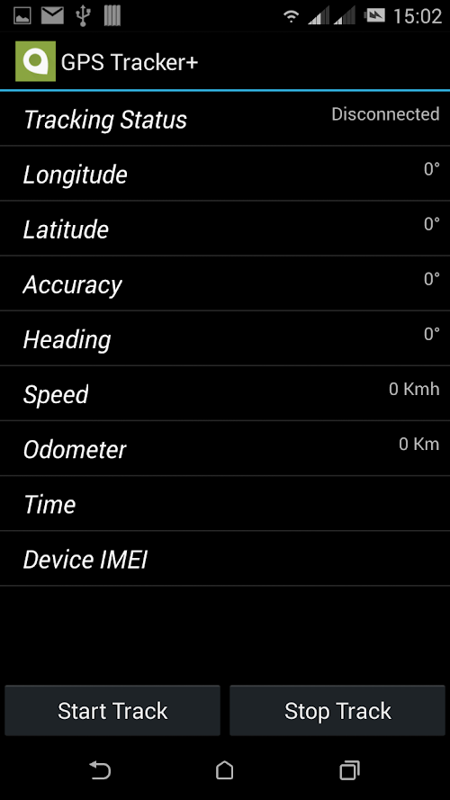 Android application GPS Tracker + screenshort