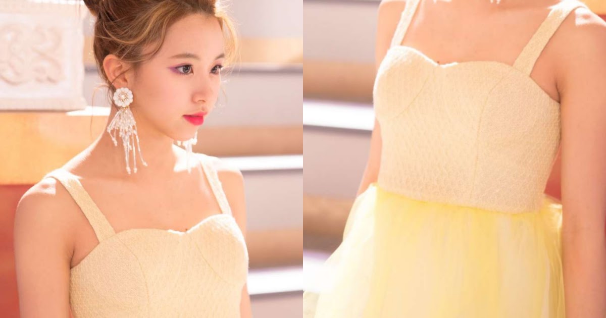 Twice Chaeyoung S Sexy Yellow Dress Is Dropping Fans Jaws 10 Photos