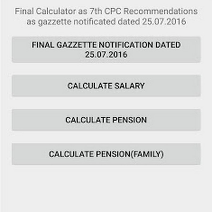 7th Pay Calculator...google app 